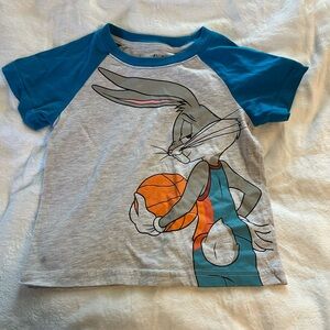 Space Jam a new legacy bugs bunny basketball shirt for kids size 4T